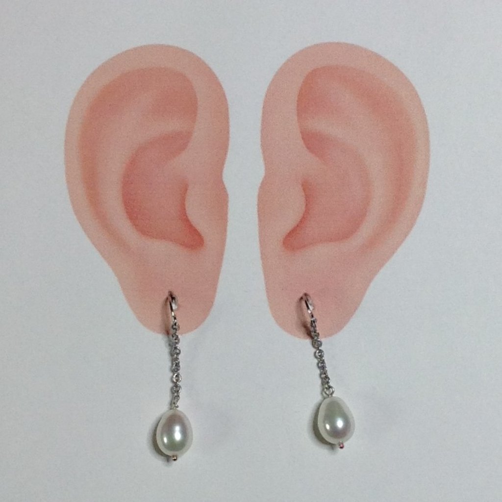 Freshwater Drop Pearls Earring 12$